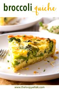 1 Piece (1/8 9" Dia) Meatless Broccoli Quiche