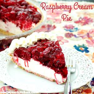 1 Piece (1/8 9" Dia) Raspberry Cream Pie