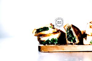 1 piece (127 g) Pretzel Bread Sandwiches - Spinach & Three Cheese