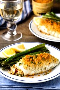 1 piece (170 g) Crab Stuffed Flounder