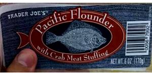 1 piece (170 g) Pacific Flounder with Crab Meat Stuffing