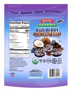 1 piece (21 g) Organic Blueberry Coconut Bites