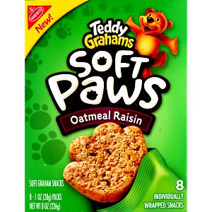 1 piece (28 g) Teddy Grahams Soft Paws - Oatmeal Raisin