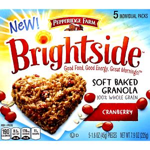 1 piece (45 g) Brightside Soft Baked Granola - Cranberry