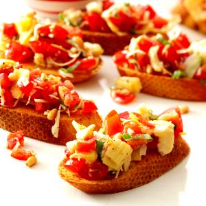 1 Piece Artichoke Heart Bruschetta