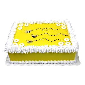 1 Piece Bee Sheet Cake With Frosting