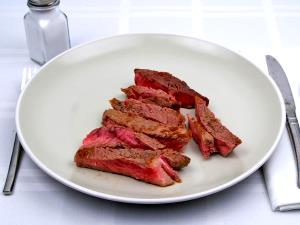 1 Piece (excluding Refuse) (yield From 1 Lb Raw Meat With Refuse) Beef Retail Cuts Composite (Lean Only, Trimmed to 0" Fat, Cooked)