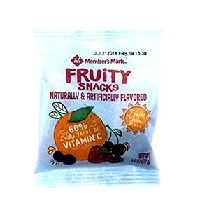 1 Piece Fruit Snack Candy (with Added Vitamin C)