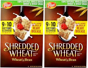 1 Piece Shredded Wheat and Bran Cereal