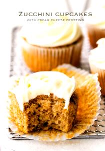 1 Piece Zucchini Cupcakes With Cream Cheese Frosting