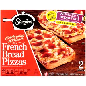 1 pizza (12.5 oz) French Bread Pizza Sausage & Pepperoni