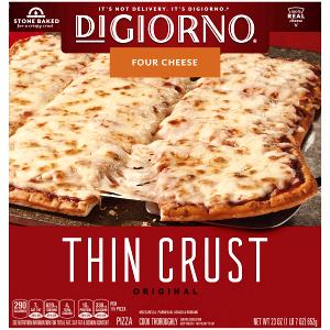 1 pizza (153 g) Crispy Thin Crust Four Cheese Pizza For One