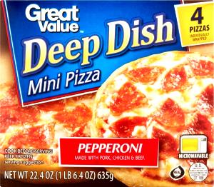 1 pizza (158 g) Deep Dish Mini Cheese Pizza