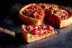 1 pizza Low Carb Chicago Deep Dish Pizza Uno