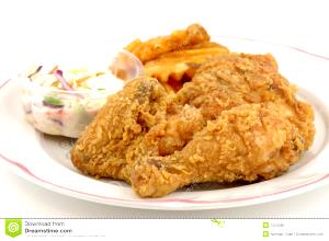 1 plate (598 g) Fried Chicken Plate