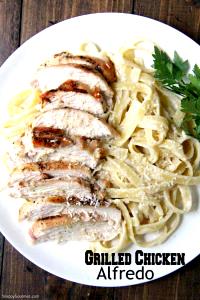 1 plate Grilled Chicken Alfredo