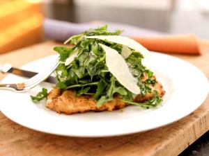 1 plate Parmesan-Crusted Chicken Arugula