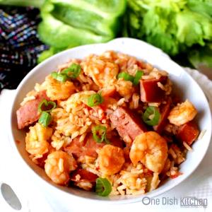 1 platter Shrimp Jambalaya