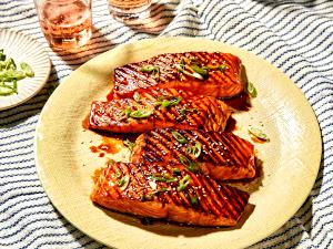 1 platter Teriyaki Salmon