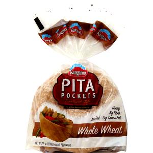 1 pocket (35 g) Whole Wheat with Honey Pita Pocket Bread