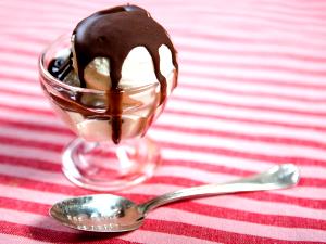 1 portion (28 g) Chocolate Topping for Ice Cream