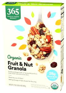 1 portion (28 g) Organic Granola