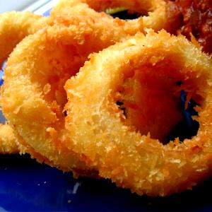 1 Portion (8-9 Onion Rings) Onion Rings (Breaded and Fried)