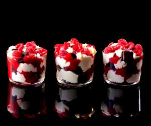 1 Portion Antonio Bachour: Red Velvet Raspberry Trifle