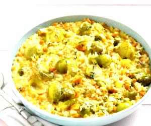 1 Portion Carrot And Brussels Sprouts Risotto