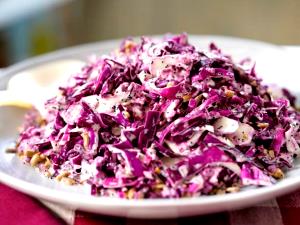 1 Portion Cauliflower Pockets And Red Cabbage Salad