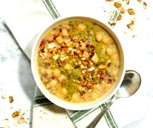 1 Portion Chickpea And Lentil Soup With Dukkah