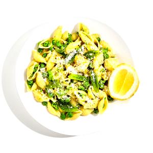 1 Portion Creamy Pasta With Peas