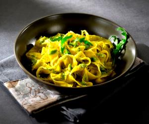 1 Portion Fettuccine With Arugula And Ricotta