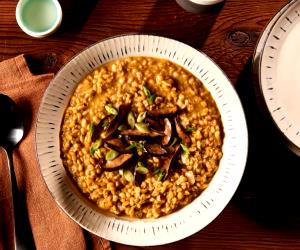 1 Portion Freekeh Risotto With Mushrooms