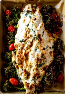 1 Portion Grouper Full Portion Wood-Grilled Or Broiled, With Broccoli