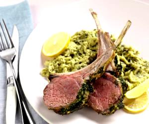 1 Portion Lamb With Artichoke And Spinach Purée