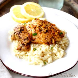 1 Portion Lemon Garlic Chicken And Rice