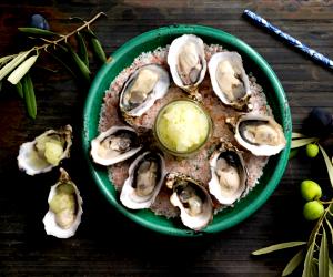 1 Portion Oysters With Lime Granita