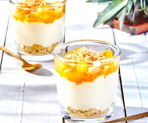 1 Portion Pina Colada Dessert (Pineapple Cheesecake Parfaits)