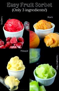 1 Portion Quick Fruit Sorbet