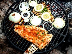 1 Portion Red Rockfish Full Portion Wood-Grilled Or Broiled, With Broccoli