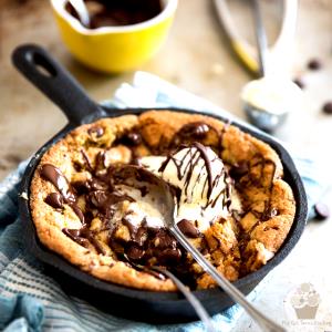 1 Portion Skillet Chocolate Chip Cookie