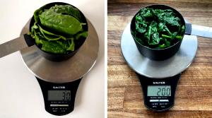 1 Portion Steamed Spinach