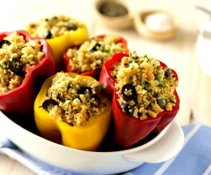 1 Portion Stuffed Peppers With Herbed Quinoa