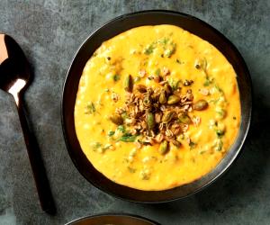 1 Portion Yam Porridge With Brown Butter Sage Crumble (Tim Hollingsworth)