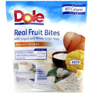 1 pouch (0.75 oz) Real Fruit Bites - Mango Chunks