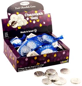 1 pouch (15 g) Dark Chocolate Coins