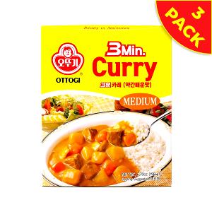 1 pouch (190 g) 3 Min Curry