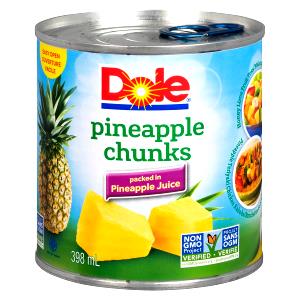 1 pouch (21 g) Real Fruit Bites - Pineapple Chunks