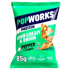 1 pouch (22 g) Popped Sour Cream & Onion Crisps